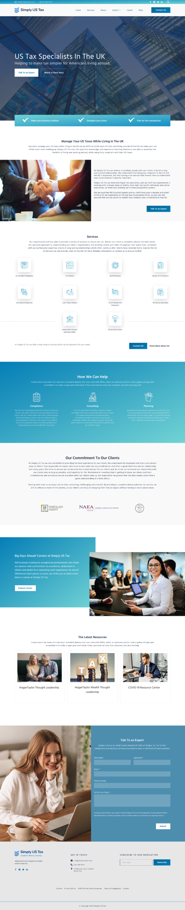 Home/Landin Page for Simply US Tax by Rifat Mehedi