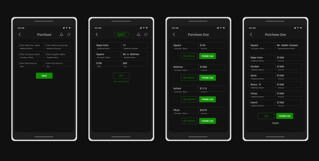 UI Design 04 for Pharmacy Inventory App